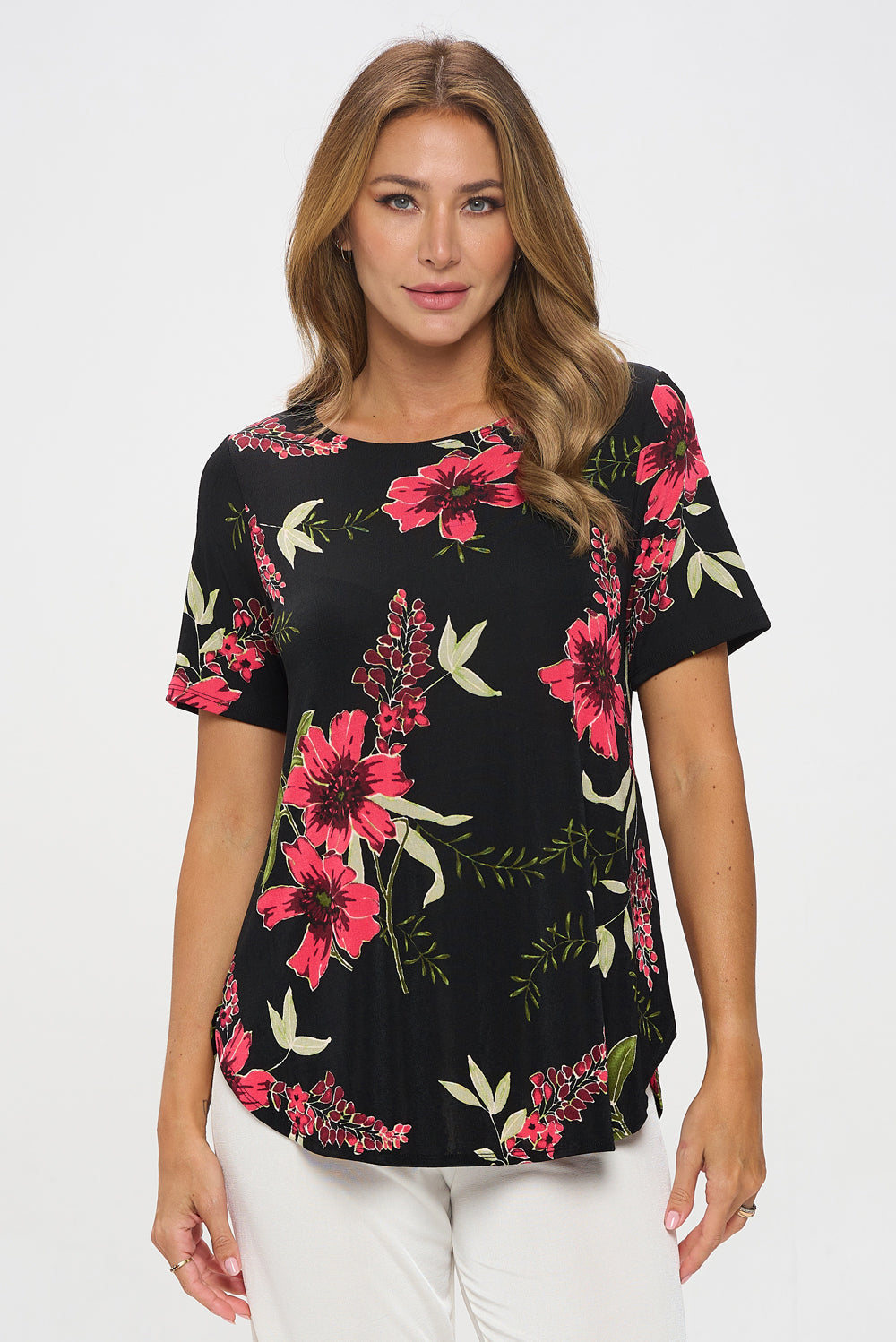 BNS Rounded Bottom Tunic Top-3046BN-SRP1-W431