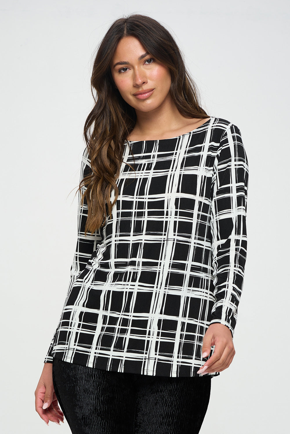 BNS V-Neck High and Low Top-360BN-LRP1-W387