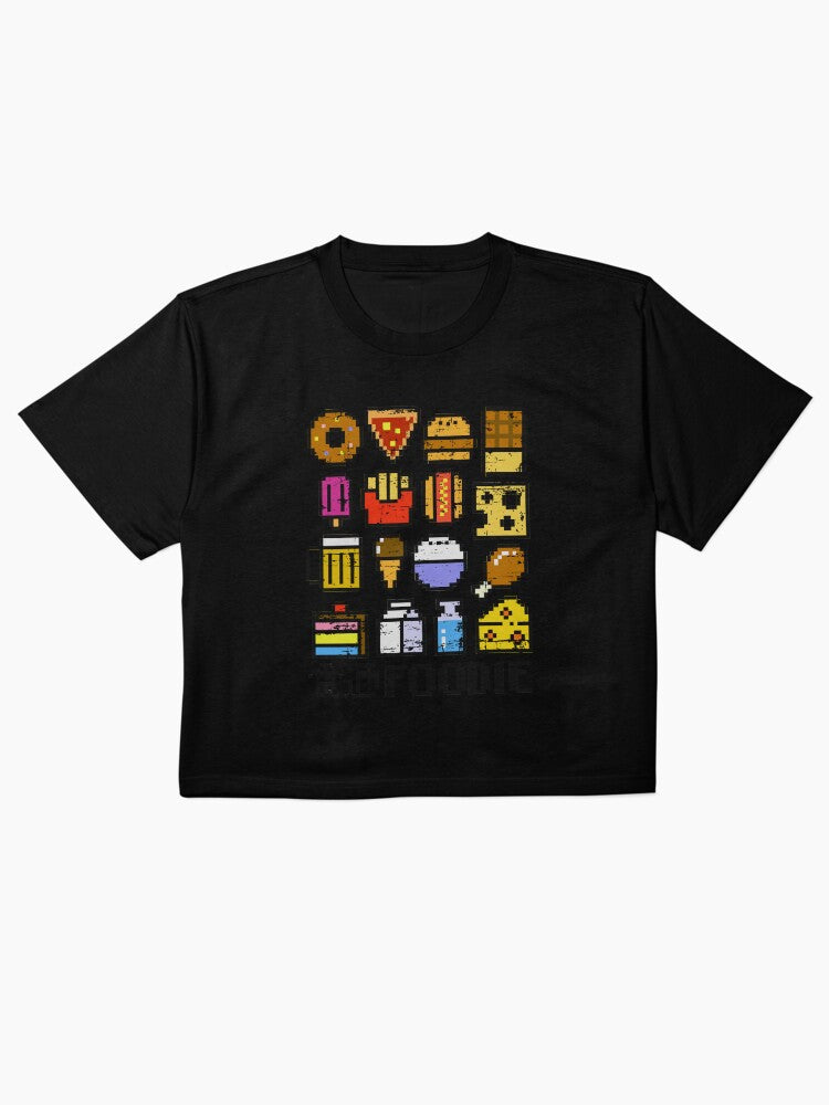 8 Bit Foodie Retro Shirt Video Game Style Food Tee