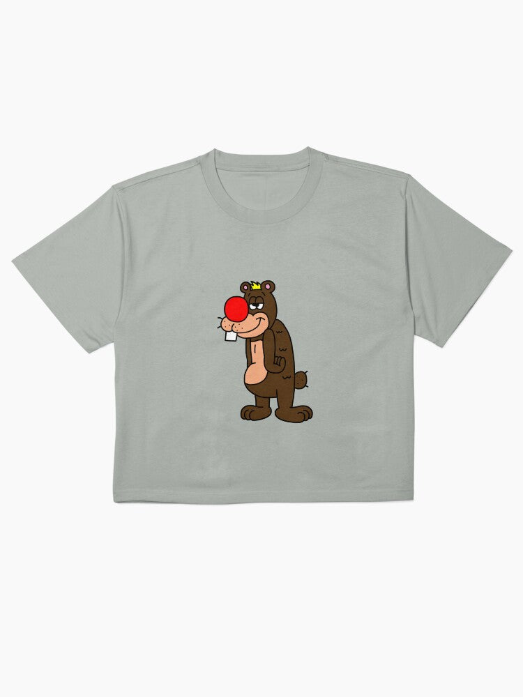 Bobby Bear Cute Animal Graphic Shirt Soft Boxy Fit Tee