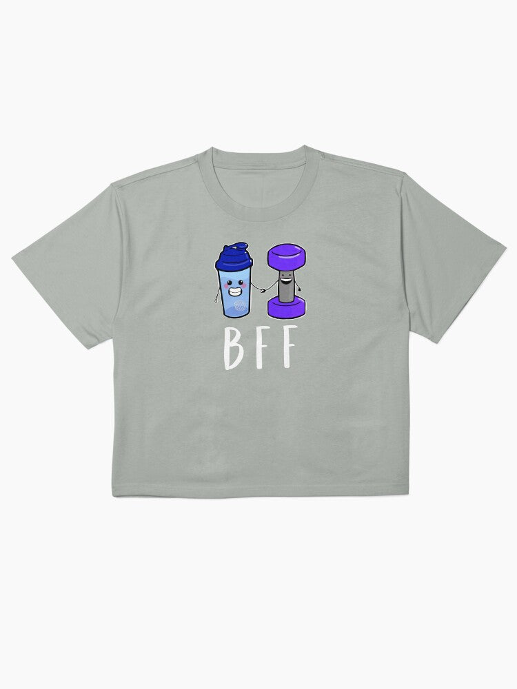 BFF Protein and Weights Shirt Cute Gym Motivation Tee
