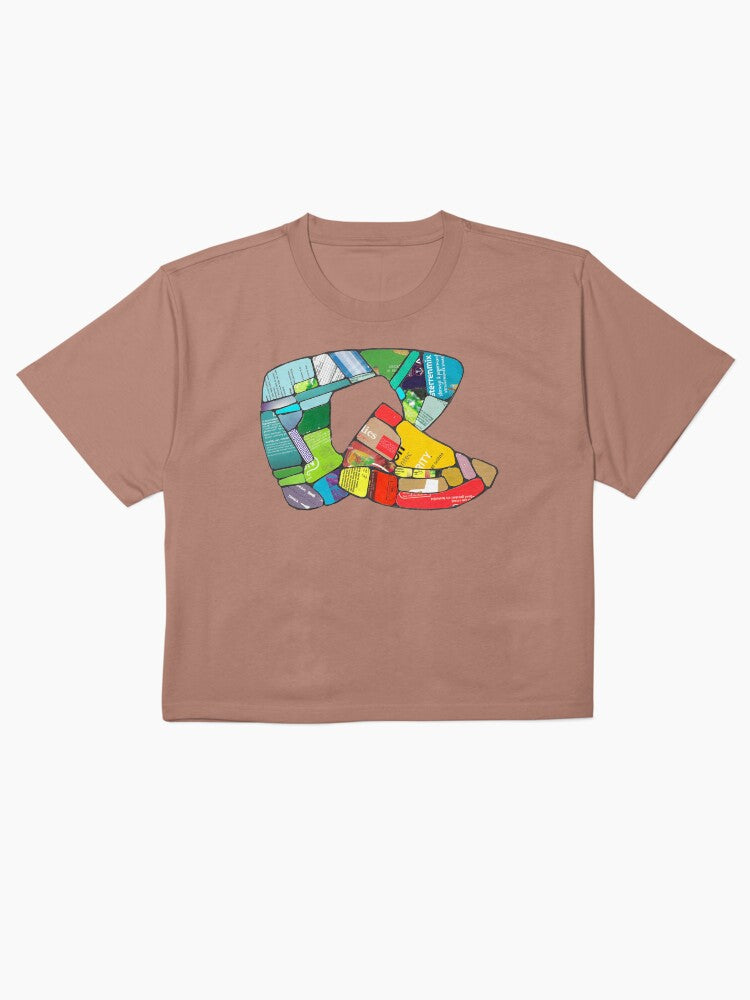 Capital Stone R Shirt Alphabet Minimalist Boxy Tee