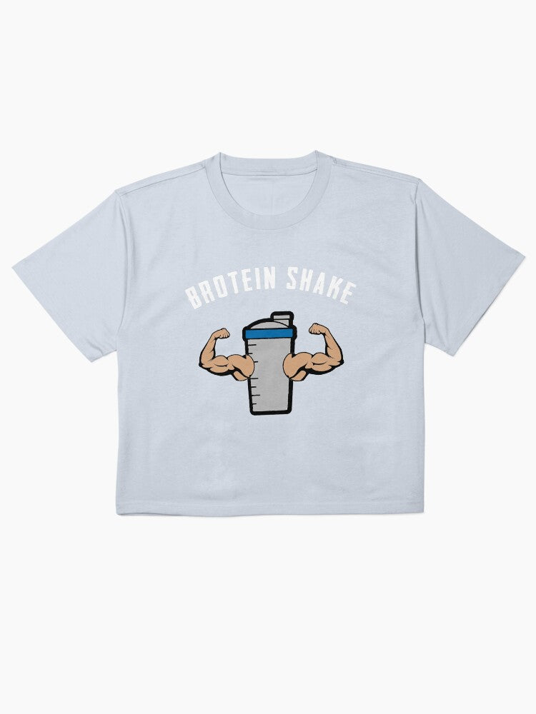 Brotein Shake Weightlifting Shirt Funny Gym Bro Graphic