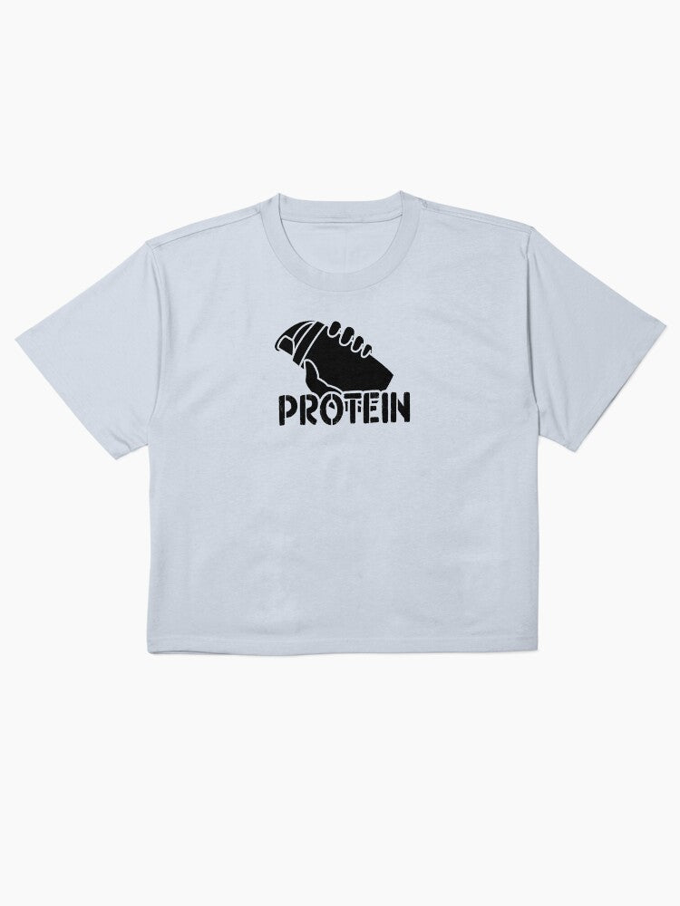 Black Protein Shaker Shirt Fitness Quote Graphic Tee