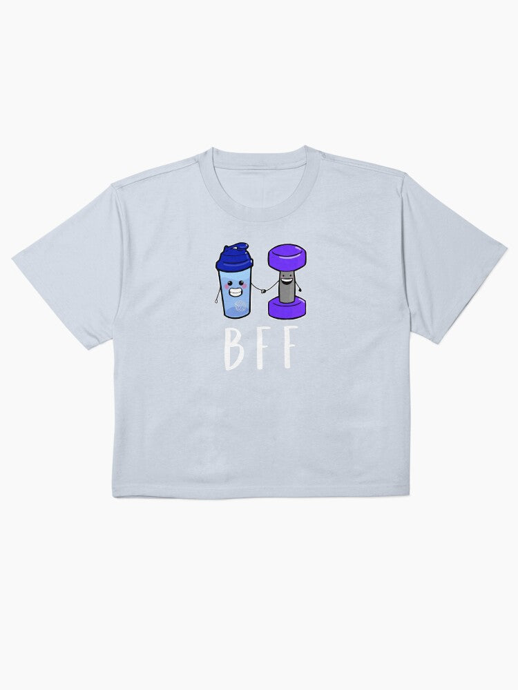 BFF Protein and Weights Shirt Cute Gym Motivation Tee