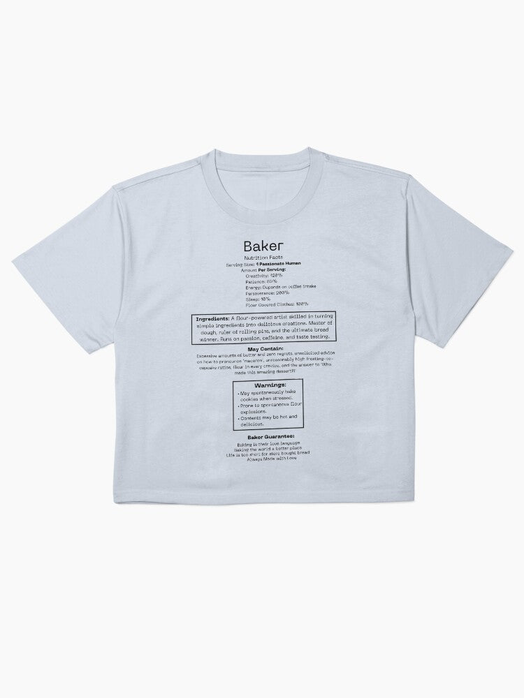 Baker Label Graphic Shirt Professional Pastry Chef Tee