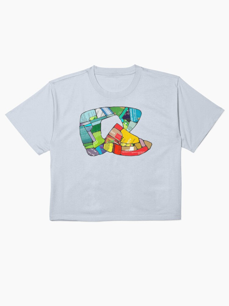 Capital Stone R Shirt Alphabet Minimalist Boxy Tee