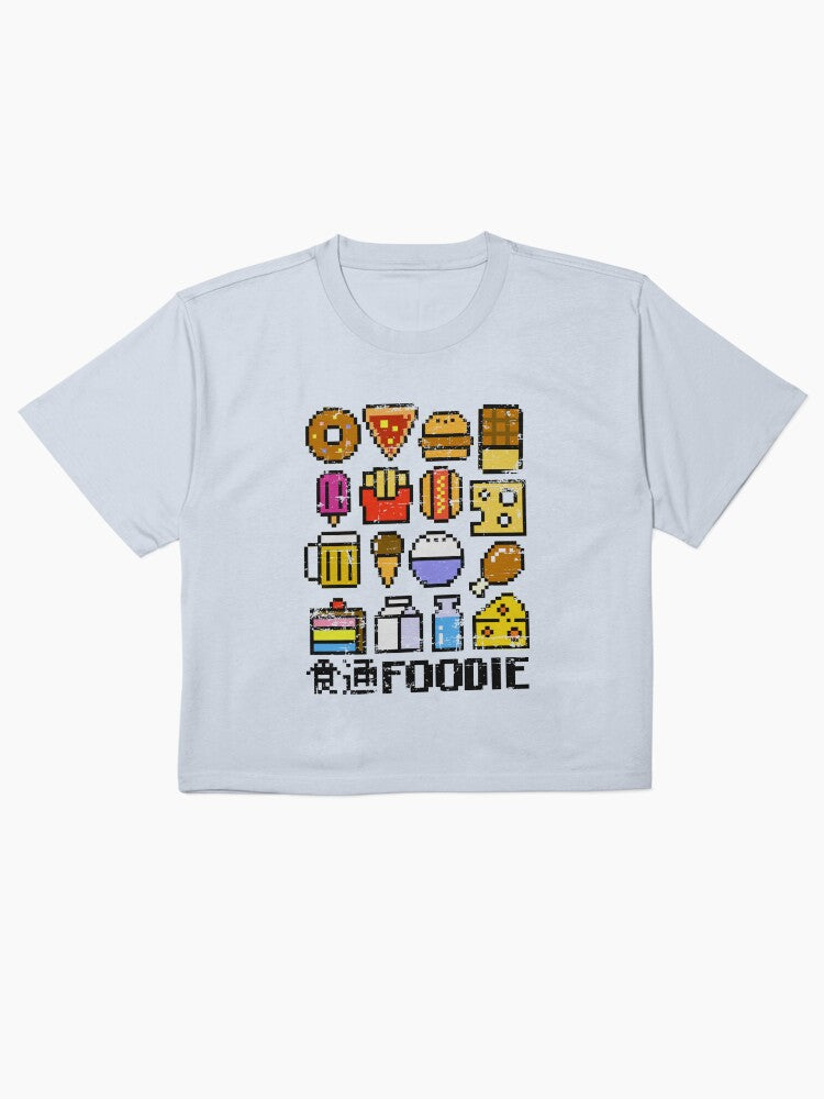 8 Bit Foodie Retro Shirt Video Game Style Food Tee