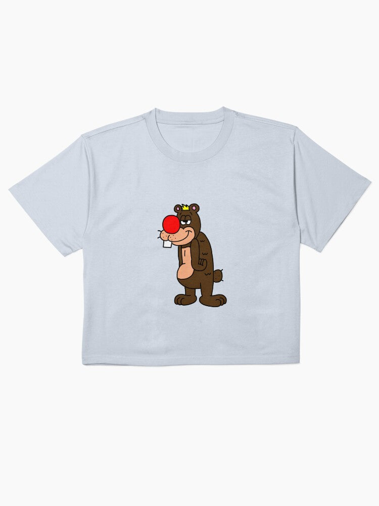Bobby Bear Cute Animal Graphic Shirt Soft Boxy Fit Tee