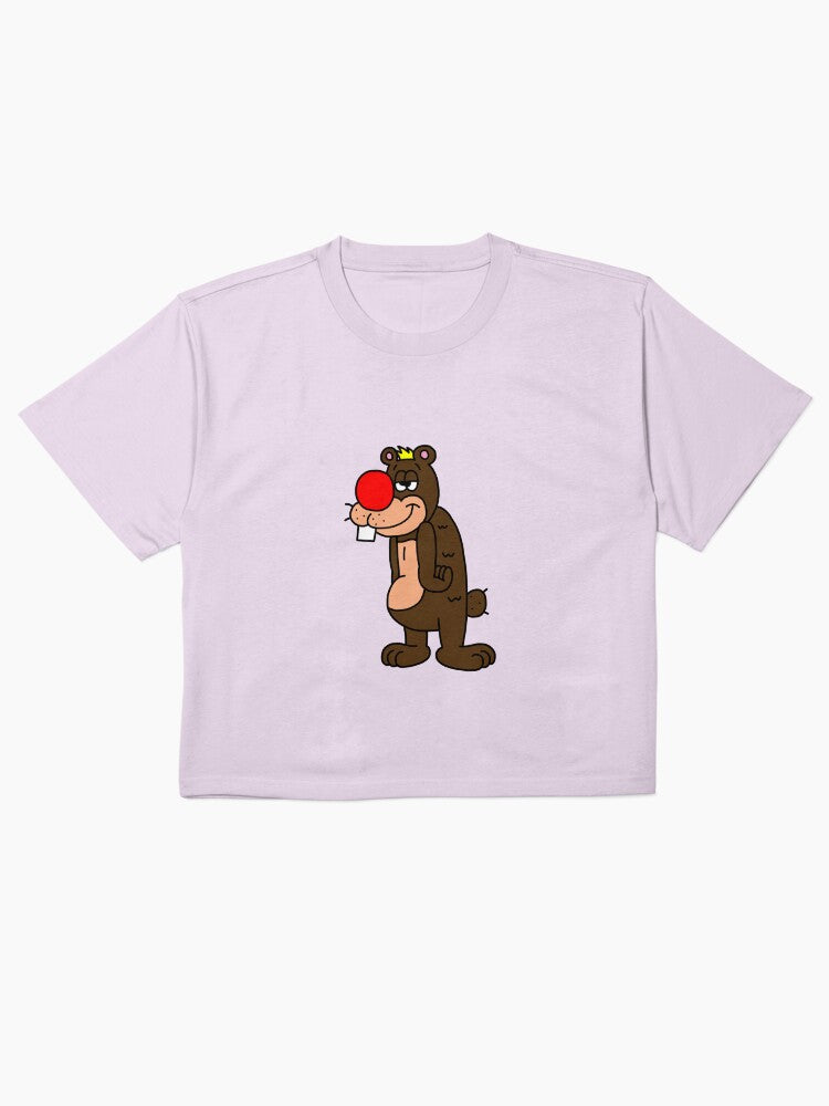 Bobby Bear Cute Animal Graphic Shirt Soft Boxy Fit Tee