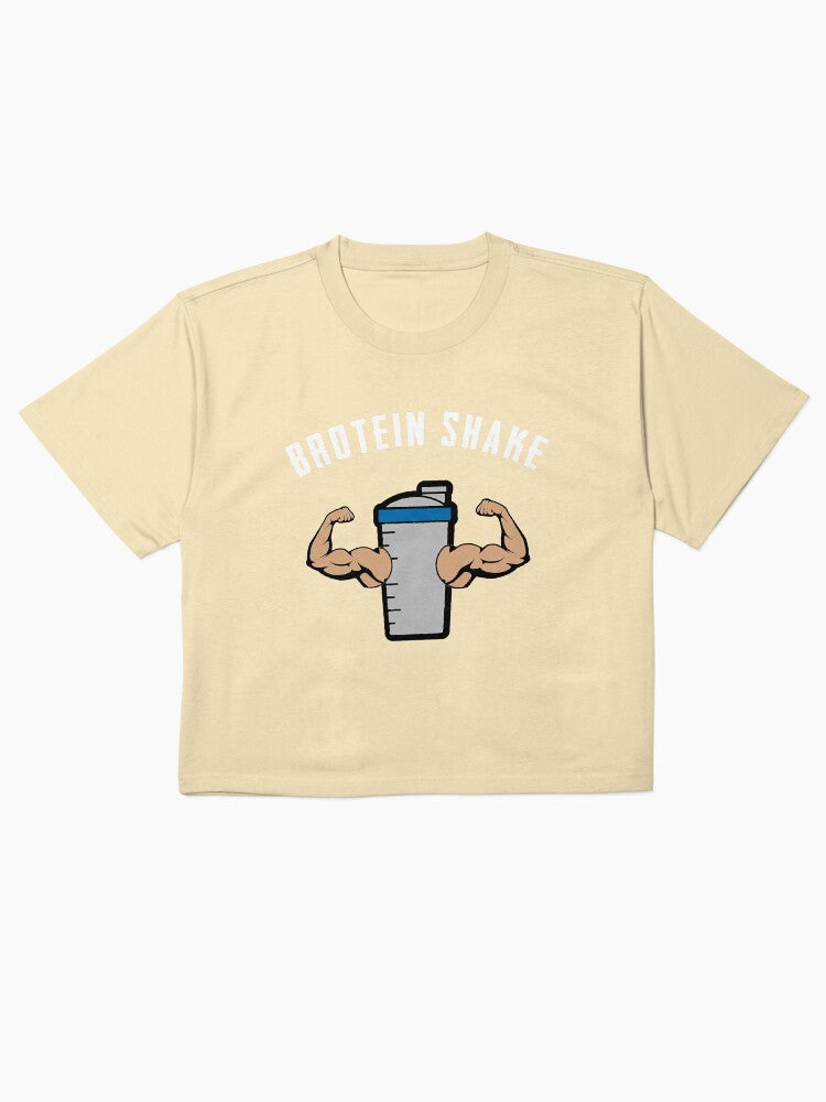 Brotein Shake Weightlifting Shirt Funny Gym Bro Graphic