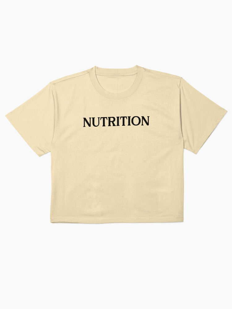 Bold Nutrition Typography Shirt Health Expert Graphic Tee