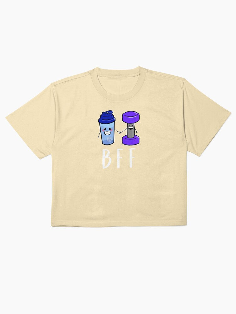 BFF Protein and Weights Shirt Cute Gym Motivation Tee