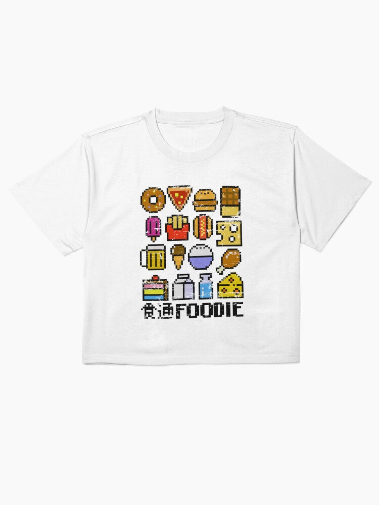 8 Bit Foodie Retro Shirt Video Game Style Food Tee