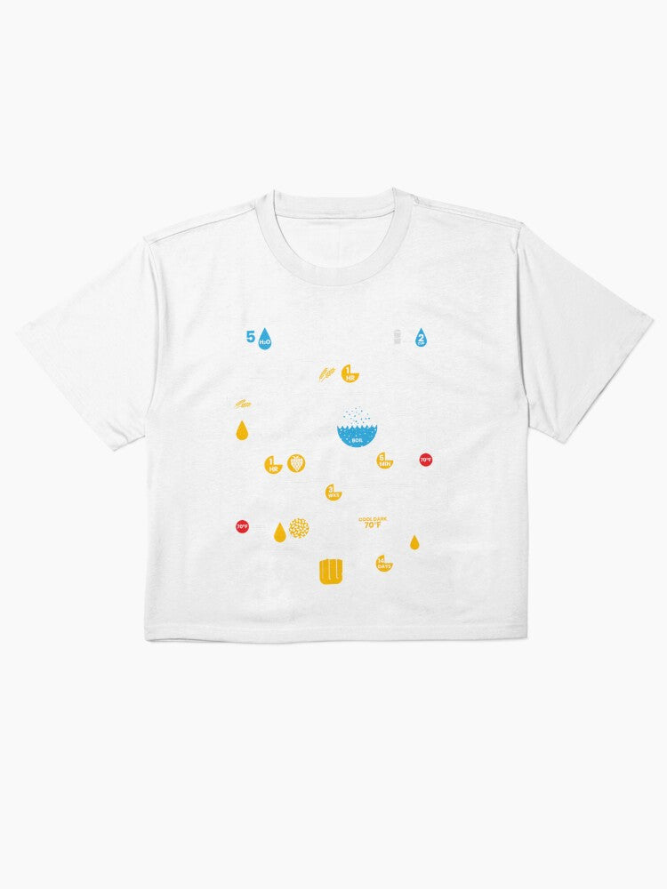 Beer Brewing Schematic Shirt Homebrewer Gift Boxy Tee