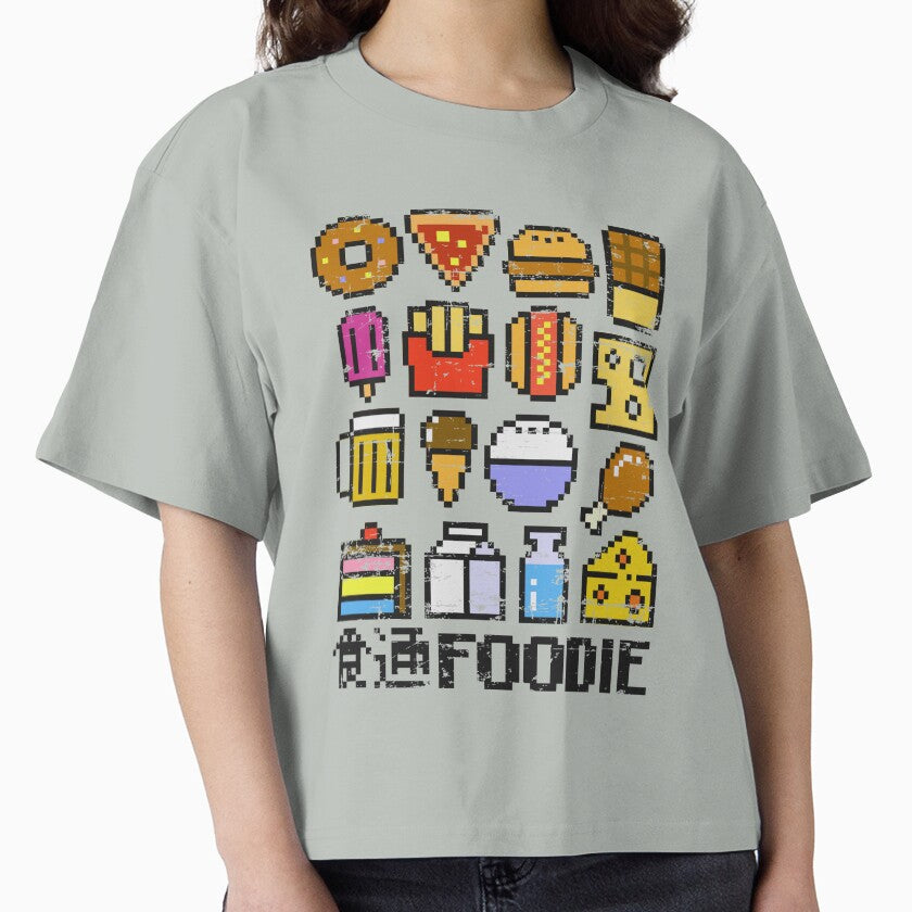 8 Bit Foodie Retro Shirt Video Game Style Food Tee Storm