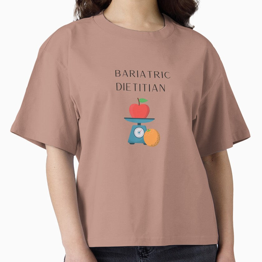 Bariatric Dietitian Shirt Healthcare Professional Tee Hazy Pink