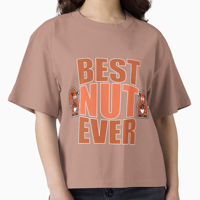 Best Nut Ever Twin Squirrels Shirt Funny Nature Graphic Hazy Pink